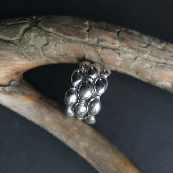 Silver ring without stones