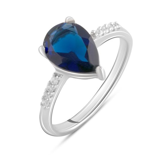 Срібна каблучка із сапфіром nano 1.703ct