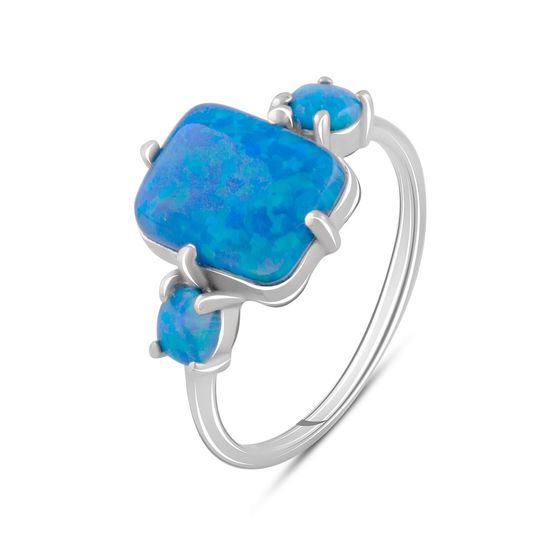 Silver ring with opal 1.808ct
