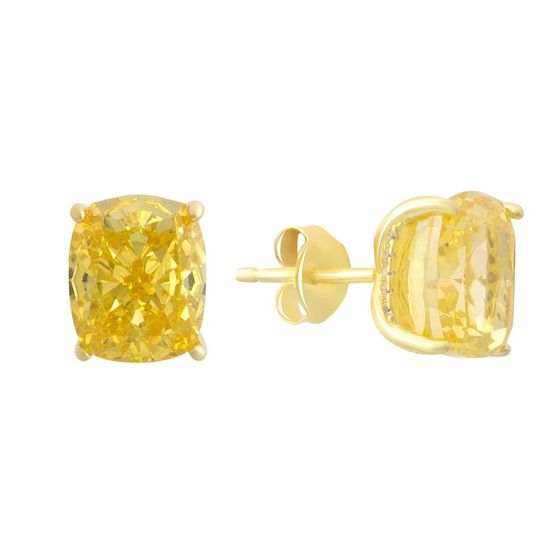Silver Earrings with Fianites