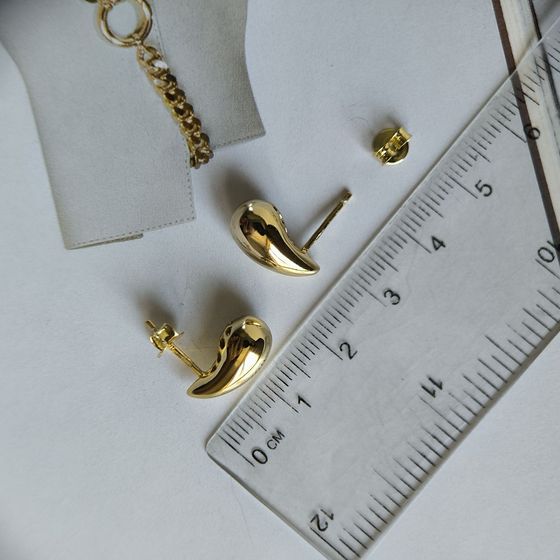 Silver earrings without stones