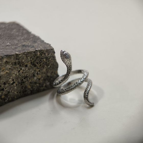 Silver ring without stones