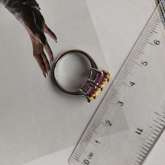 Срібна каблучка з рубіном 4.188ct