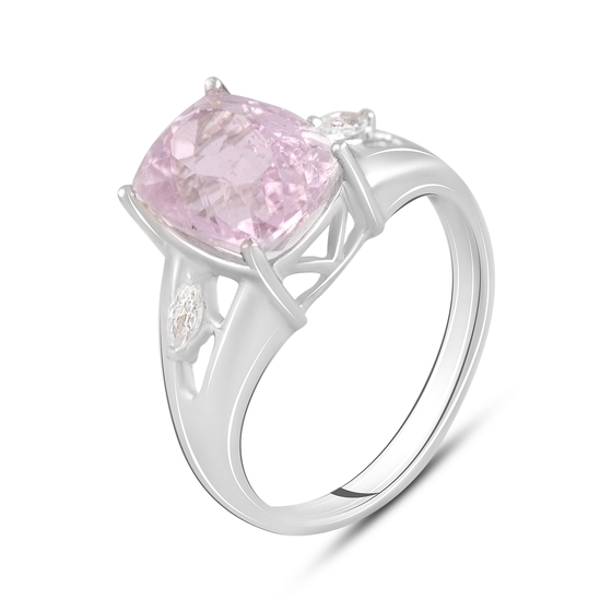 Silver Ring with Kunzite 4.494ct