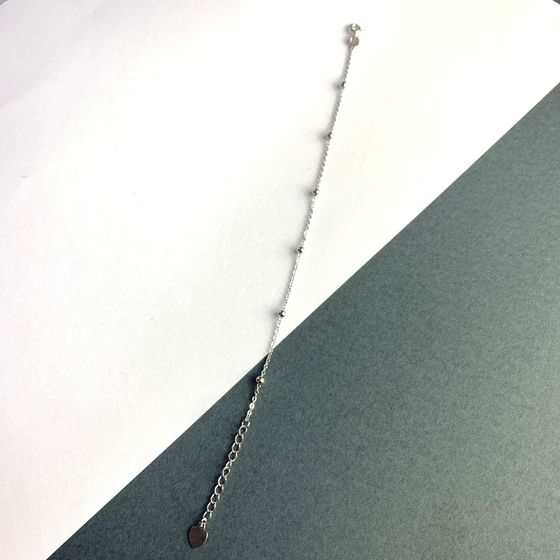 Silver bracelet without stones