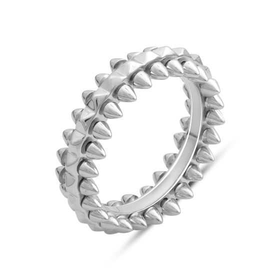 Silver ring without stones