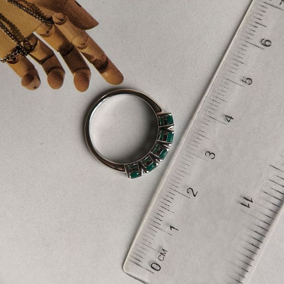 Silver ring with agate, 2.082 ct