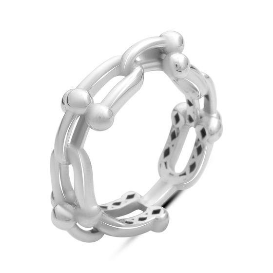 Silver ring without stones