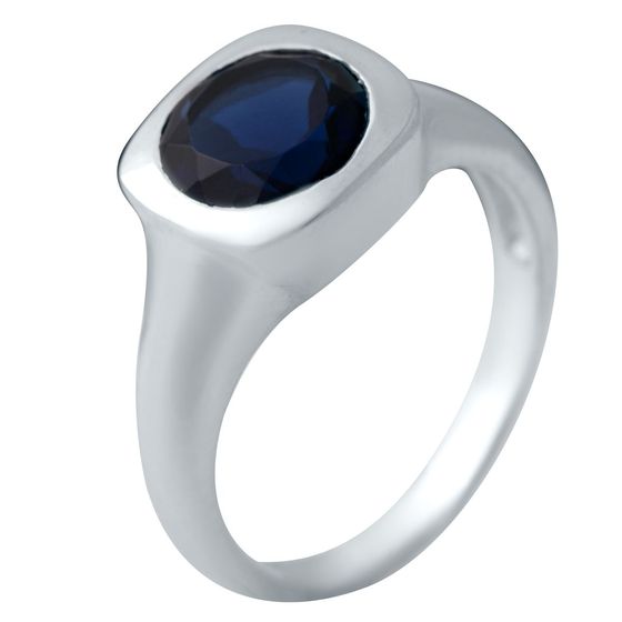 Срібна каблучка із сапфіром nano 1.577ct