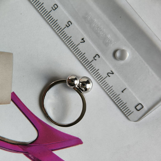 Silver ring without stones