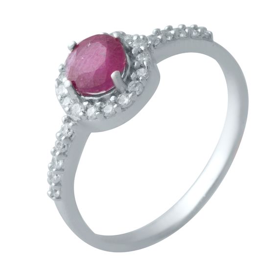 Срібна каблучка з рубіном 1.05ct