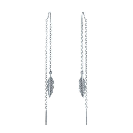 Silver Earrings with Fianites
