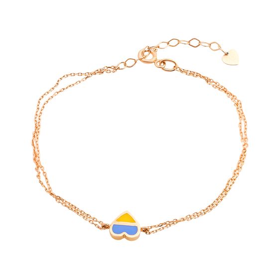 Gold bracelet with semalloy