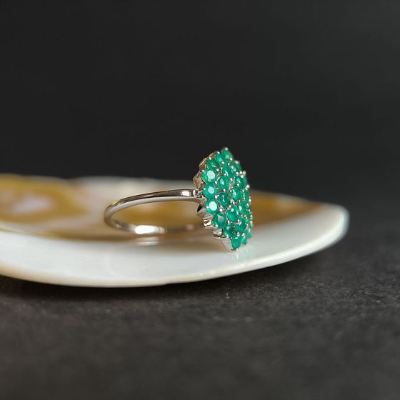 Серебряное кольцо с агатом 0.9ct