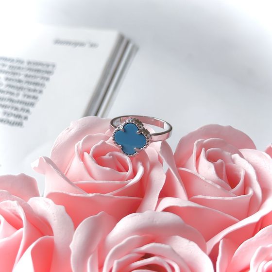 Silver ring with turquoise
