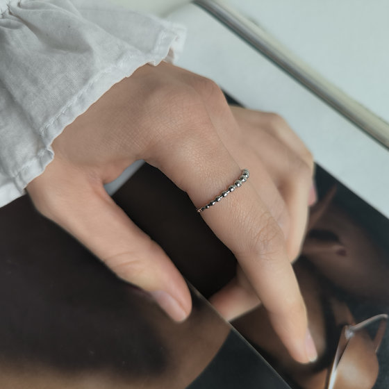 Silver ring without stones