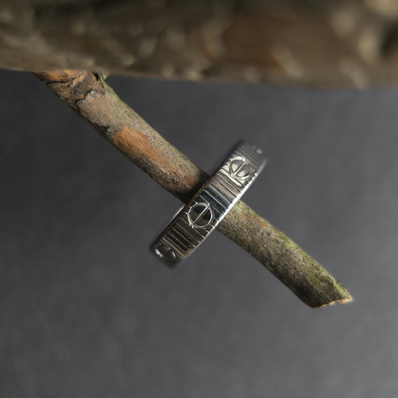 Silver ring without stones