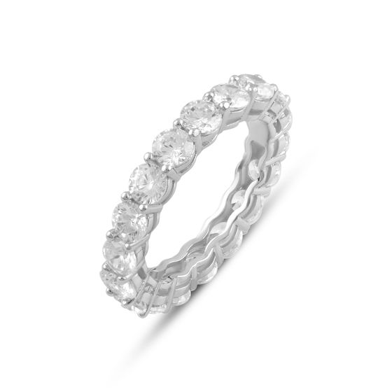 Silver Ring with Fianites