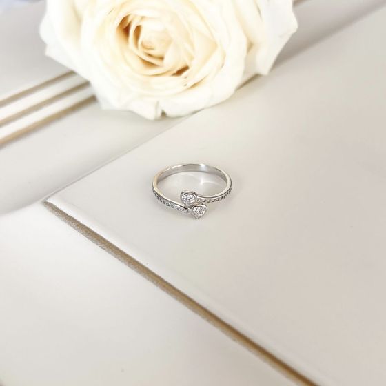 Silver Ring with Fianites
