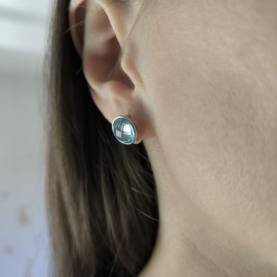 Silver Earrings with Fianites