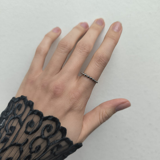 Silver ring without stones