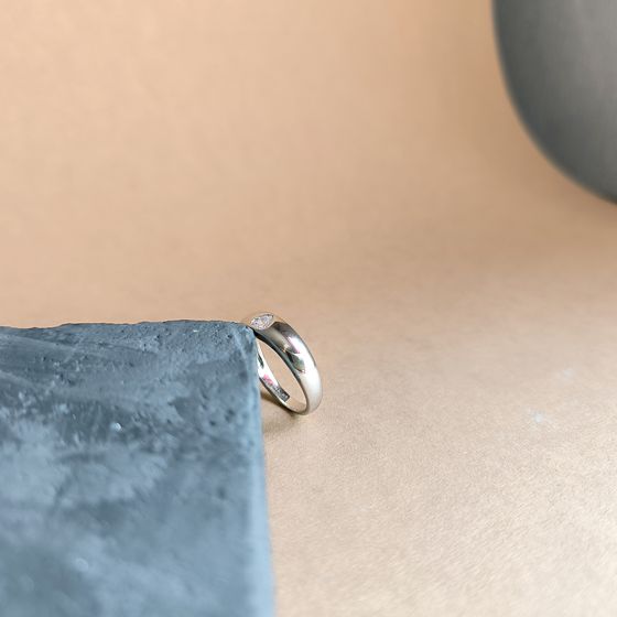 Silver Ring with Fianites