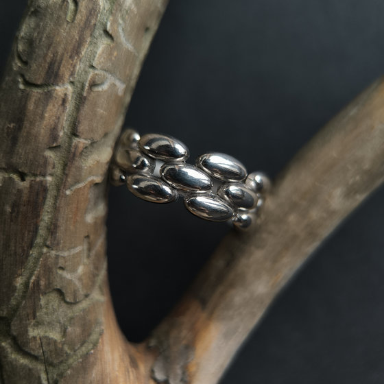 Silver ring without stones