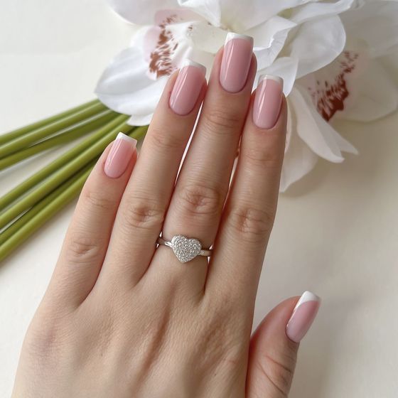 Silver Ring with Fianites
