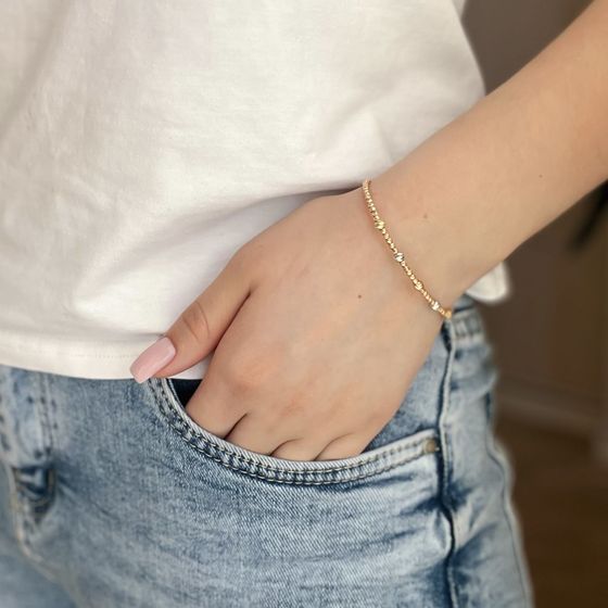 Gold bracelet without stones
