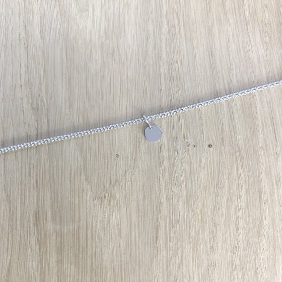 Silver bracelet without stones
