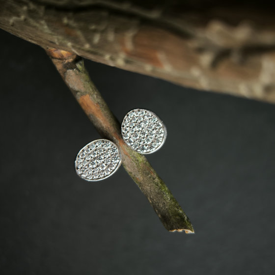 Срібна каблучка з фіанітами 0.55ct