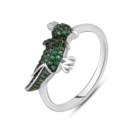 Silver Ring with Fianites