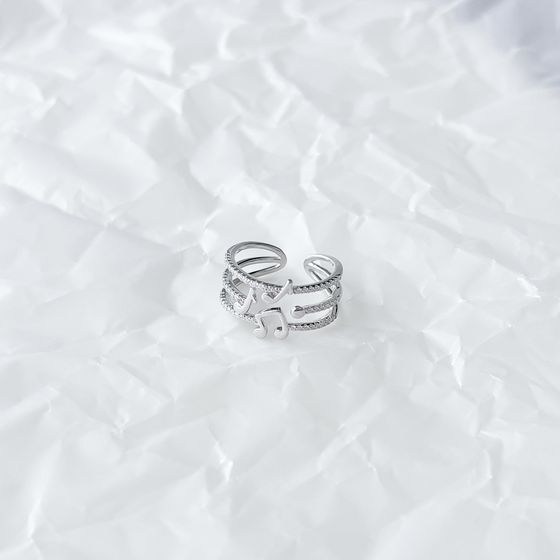 Silver Ring with Fianites