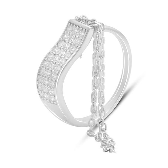 Silver Ring with Fianites