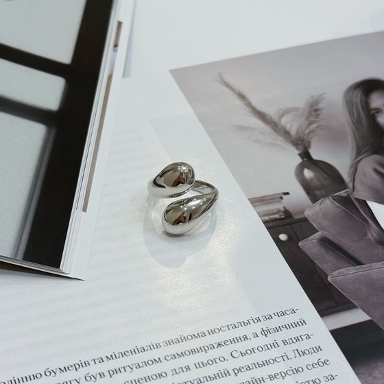 Silver ring without stones