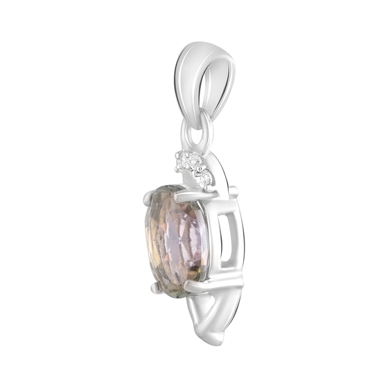 Silver pendant with mystic topaz 1.2ct