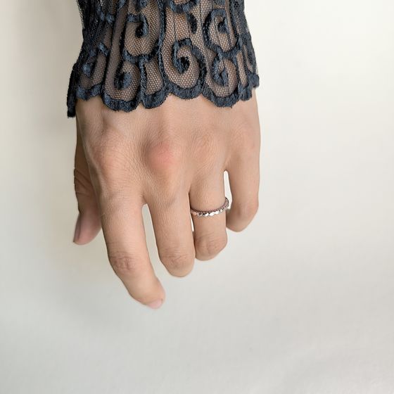 Silver ring without stones