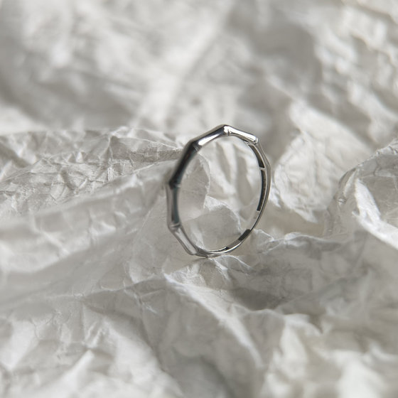 Silver ring without stones