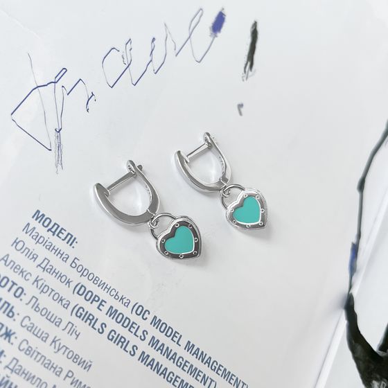 Silver earrings with yemallu