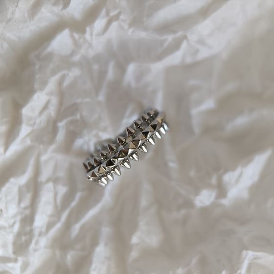 Silver ring without stones