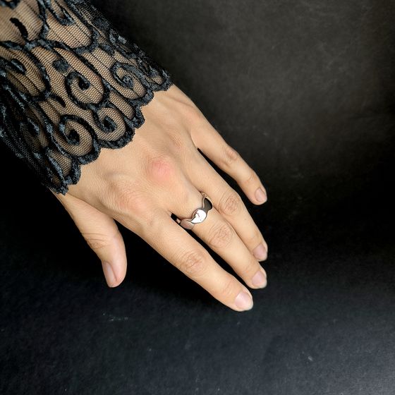 Silver ring without stones