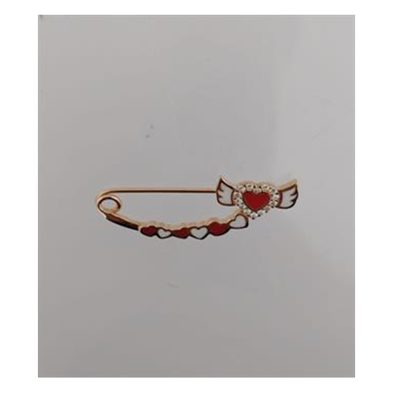 Срібна підвіска з фіанітами 0.14ct, емаллю