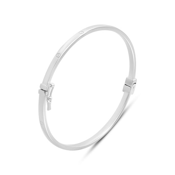 Silver bracelet without stones