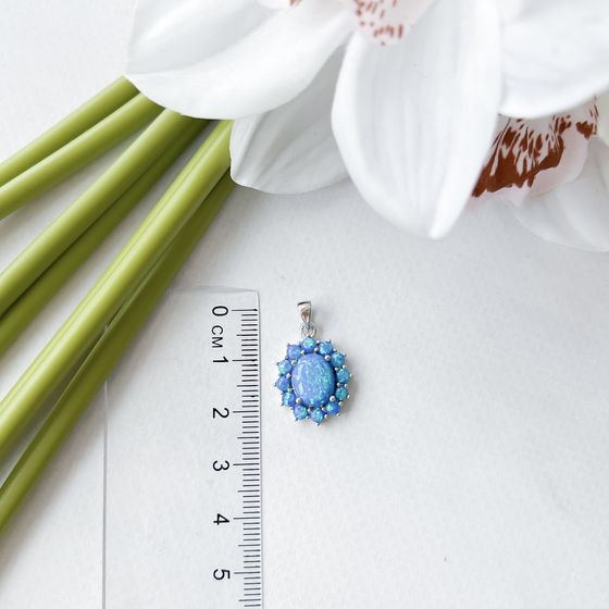 Срібна підвіска з опалом 1.923ct