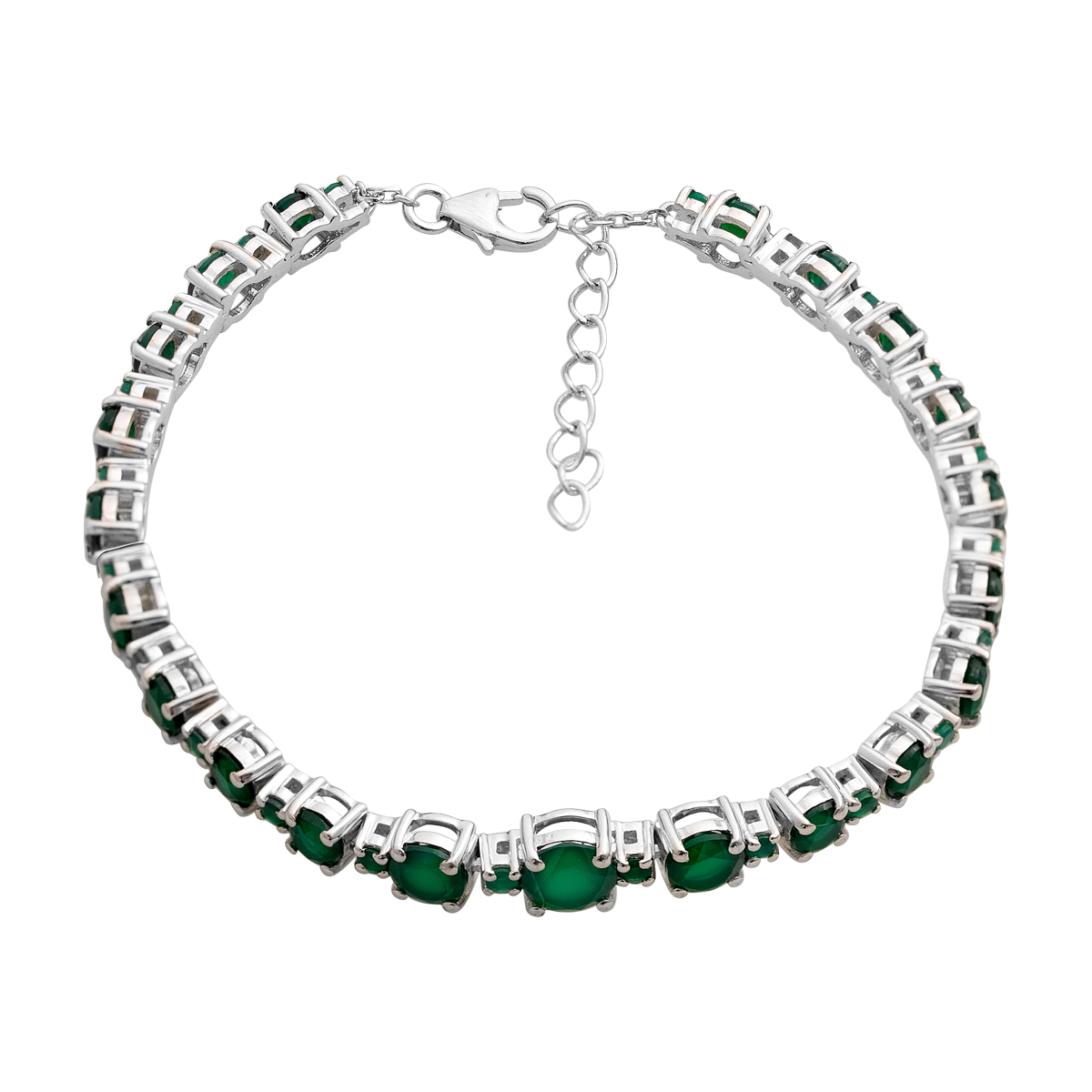 Silver bracelet with agate 6.338ct