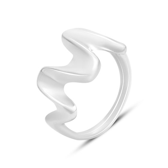 Silver ring without stones