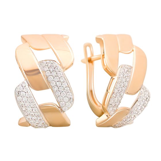 Sterling silver earrings with 1.08ct phianites