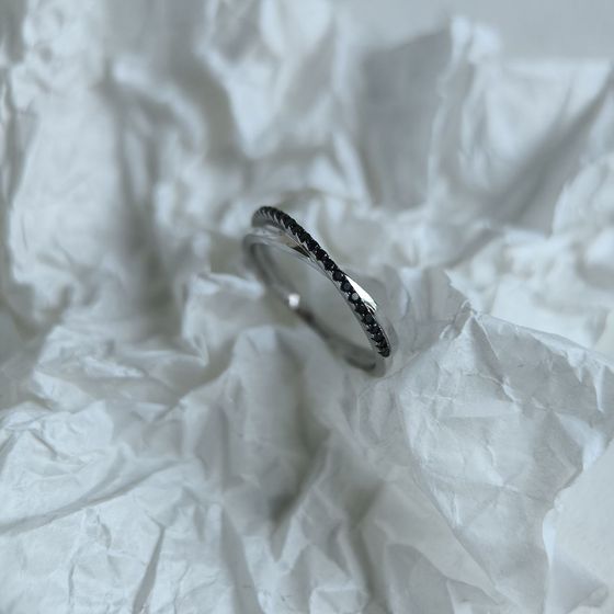 Silver Ring with Fianites