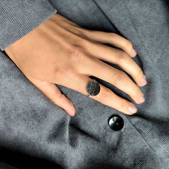Silver Ring with Fianites