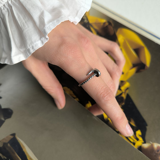 Silver ring without stones